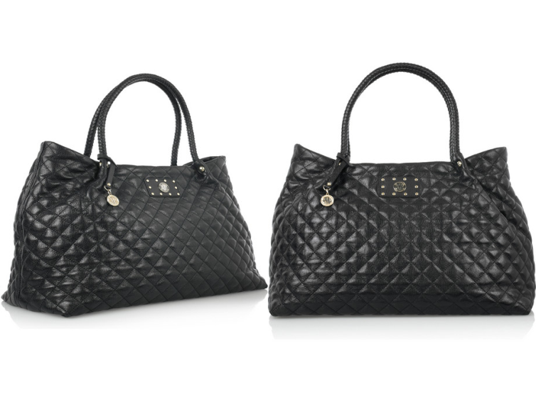 dkny quilted leather bag. Black quilted-leather tote